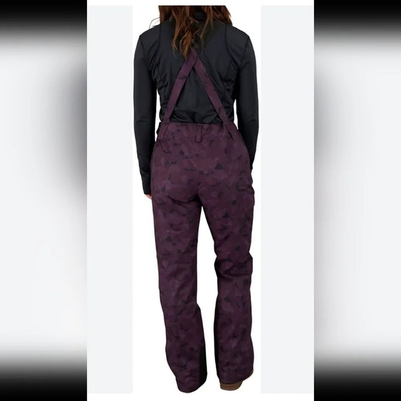 Obermeyer Malta bib overalls jumpsuit in magnetic camo - Picture 1 of 15